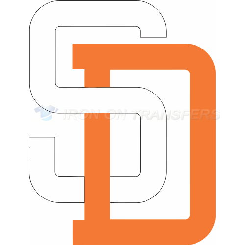 San Diego Padres Iron-on Stickers (Heat Transfers)NO.1848